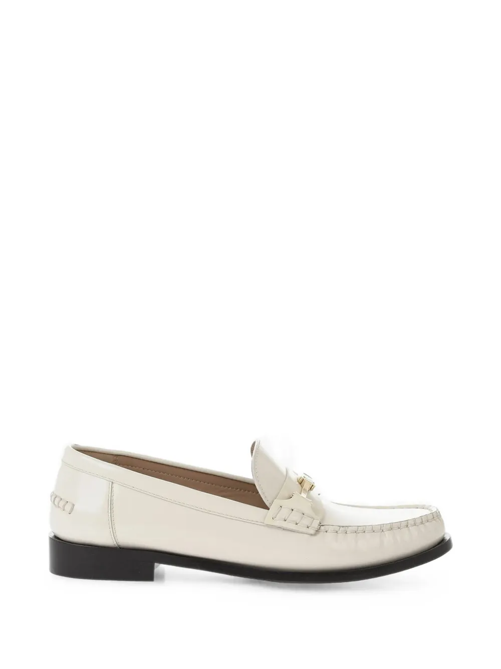 Ferragamo Harry patent leather loafers - Weiß