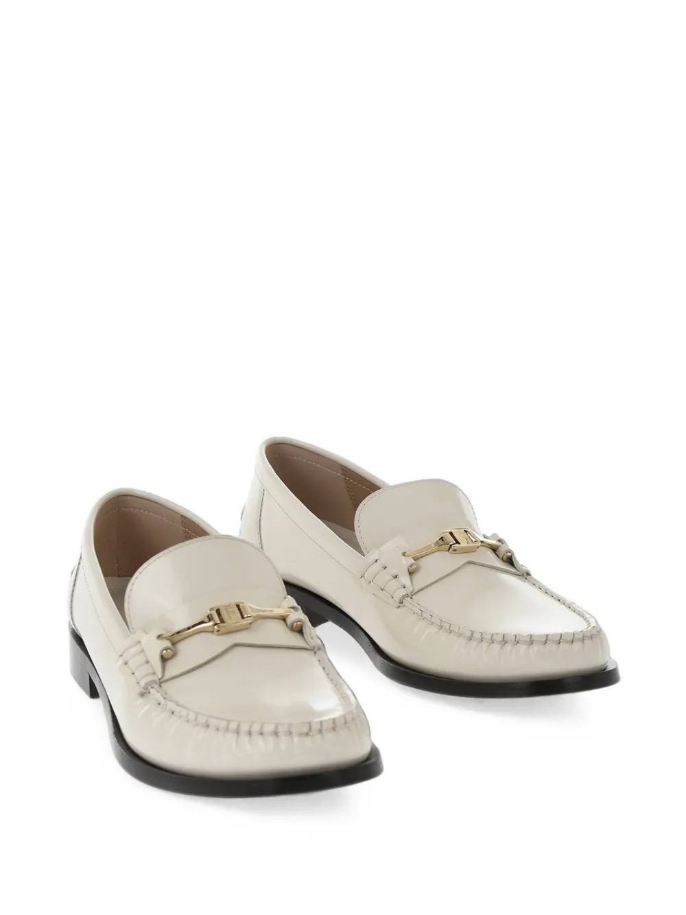 Ferragamo Harry patent leather loafers Wit