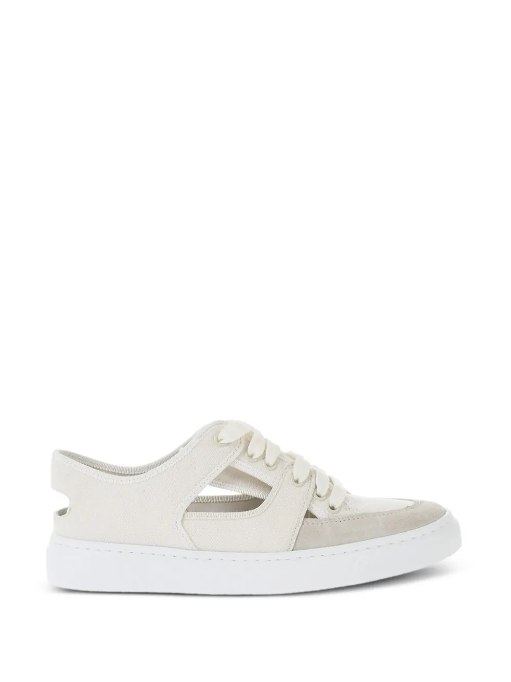 Fabiana Filippi cut-out low-top sneakers · 6.5