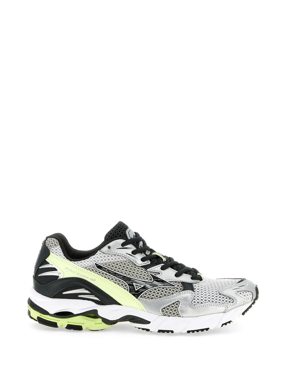 Mizuno Wave Rider 10 mesh sneakers Zilver