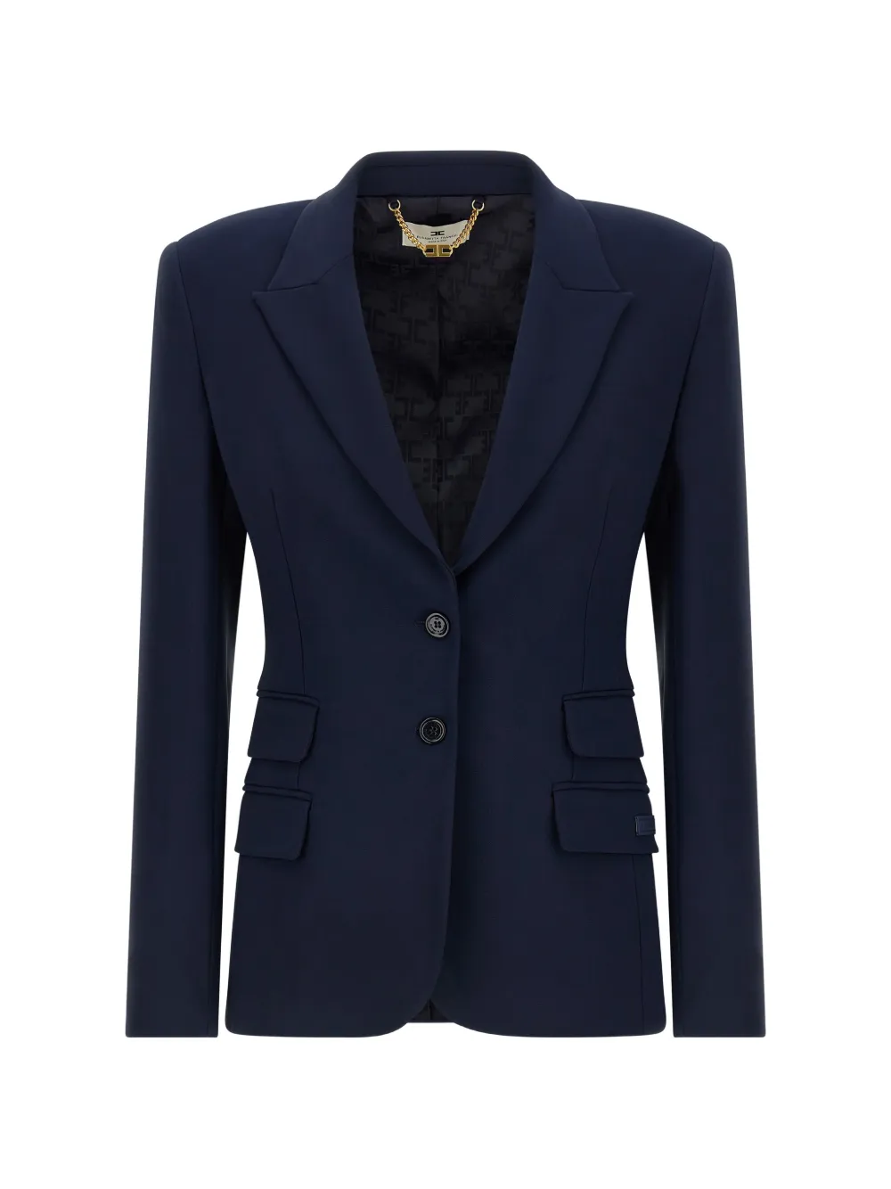 Elisabetta Franchi jacket in lightweight crêpe - Blau