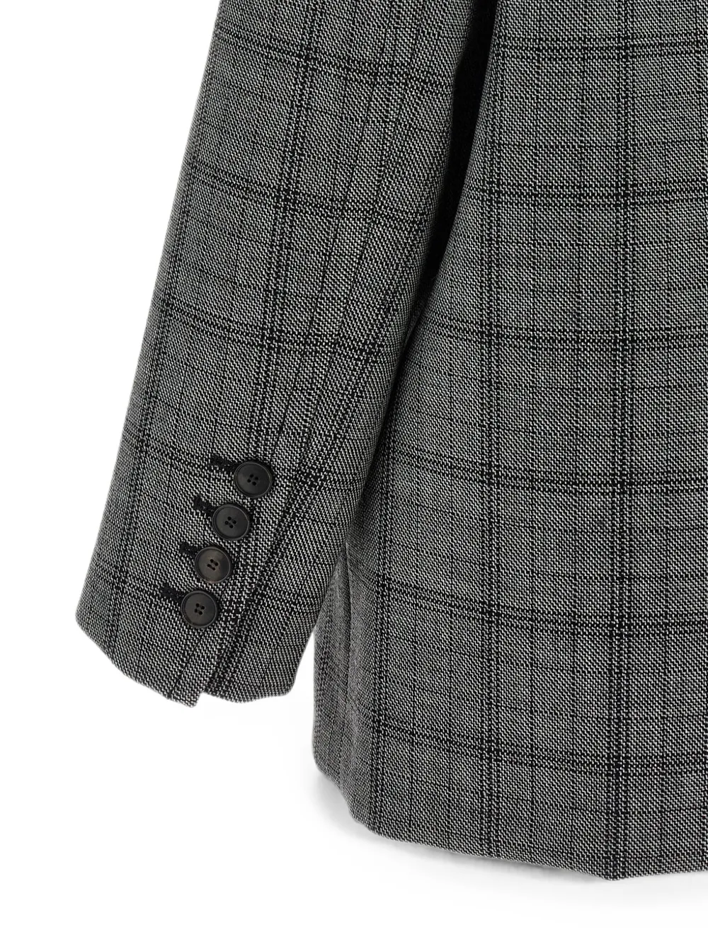Tela Prince of Wales blazer met broche Grijs