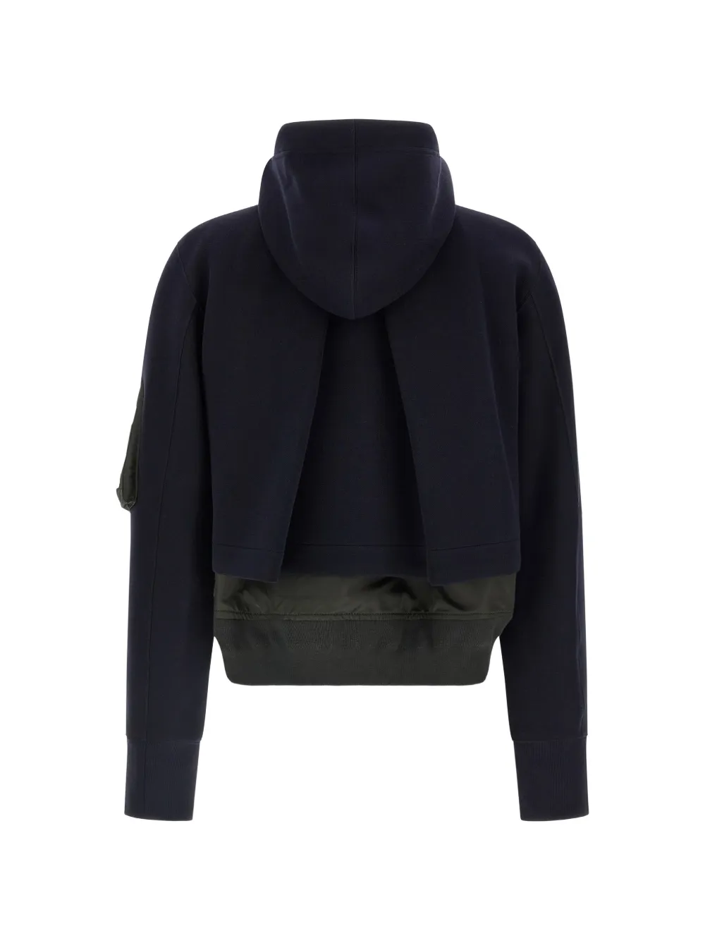 sacai Sponge hoodie met dubbele laag Blauw