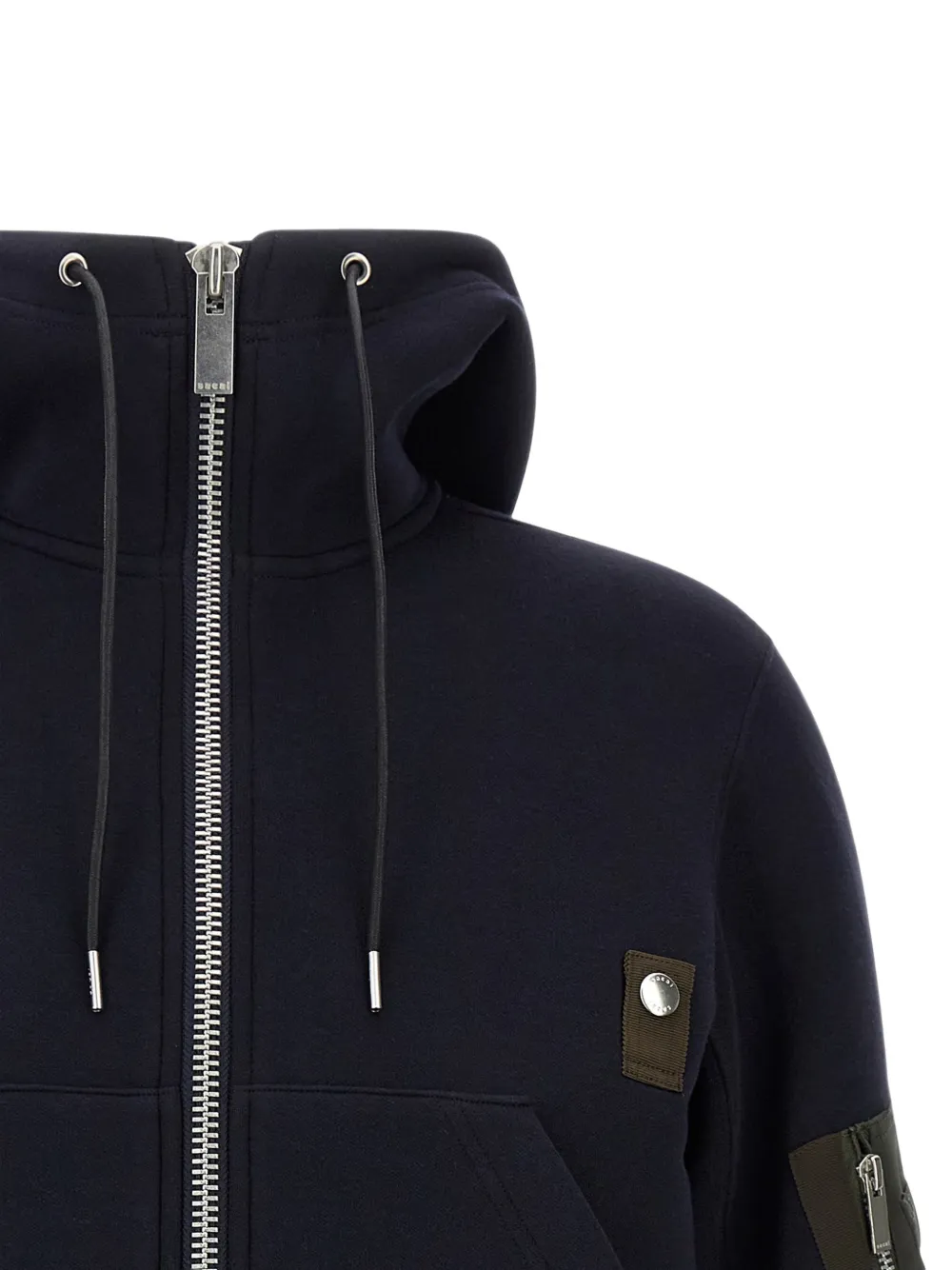 sacai Sponge hoodie met dubbele laag Blauw
