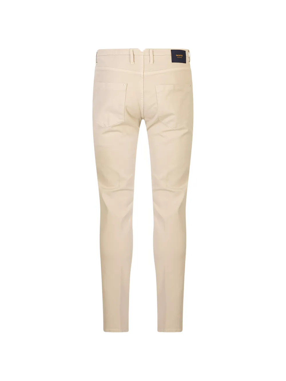 Incotex Broek met logopatch Beige