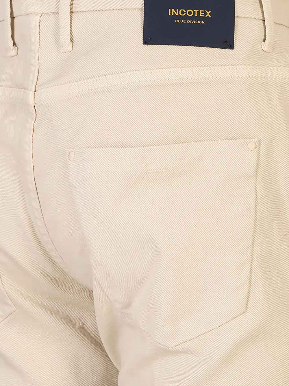 Incotex Broek met logopatch Beige