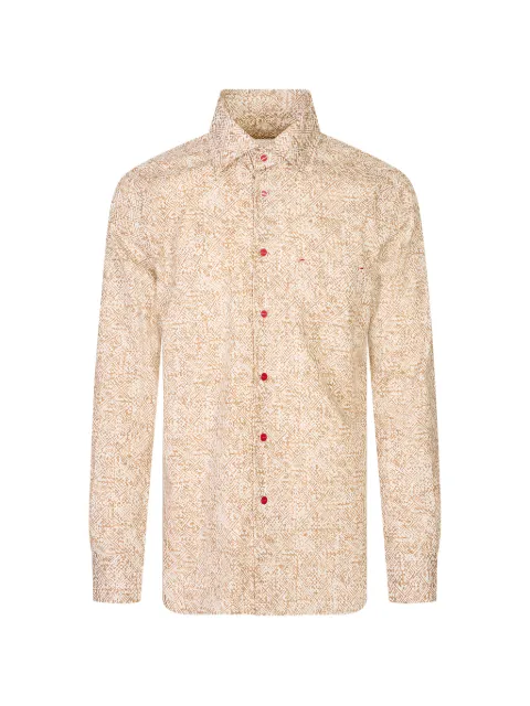 Kiton geometric-print shirt