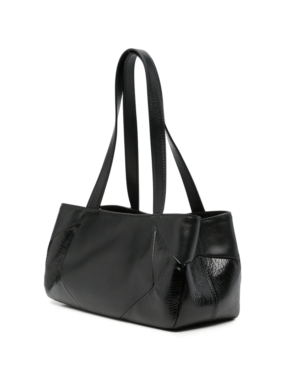 Off-White Kleine Oyah leren shopper Zwart