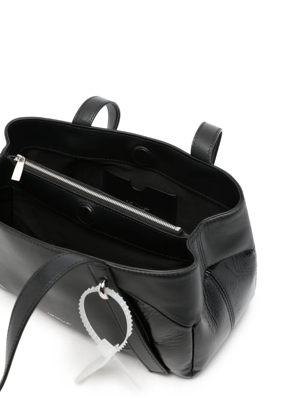 Off-White Kleine Oyah leren shopper Zwart