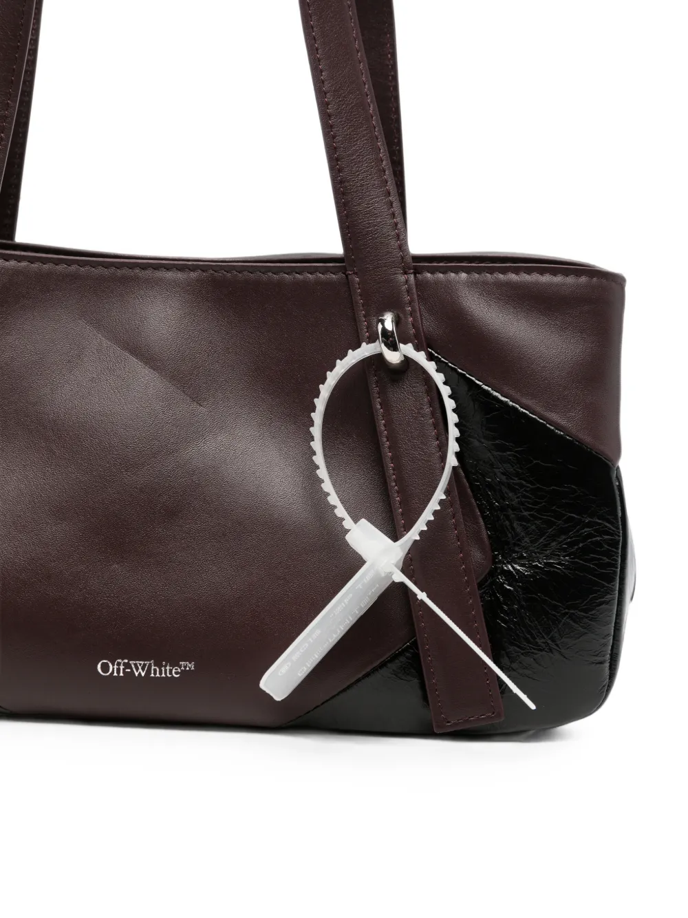 Off-White Kleine Oyah leren shopper Rood