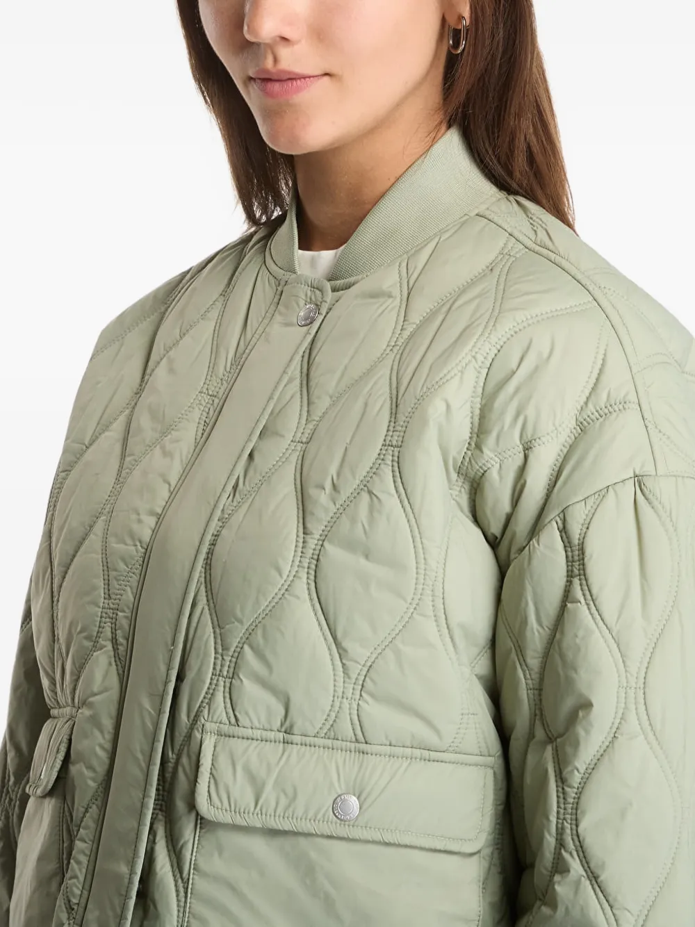 Karl Lagerfeld Jeans Bomberjack met logoprint Groen
