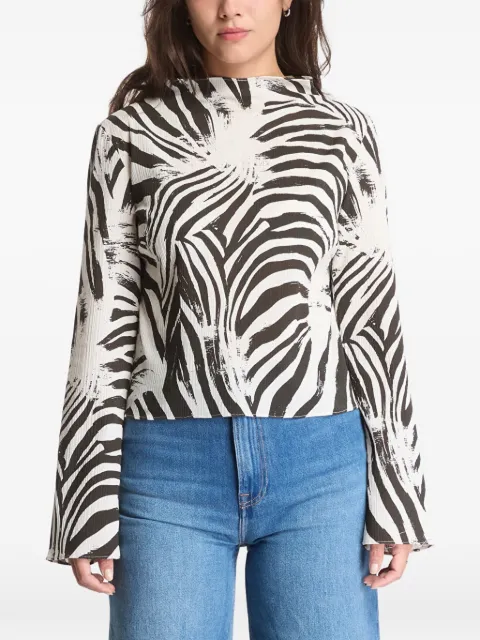 SAMSOE SAMSOE Samiller zebra-print long-sleeve top