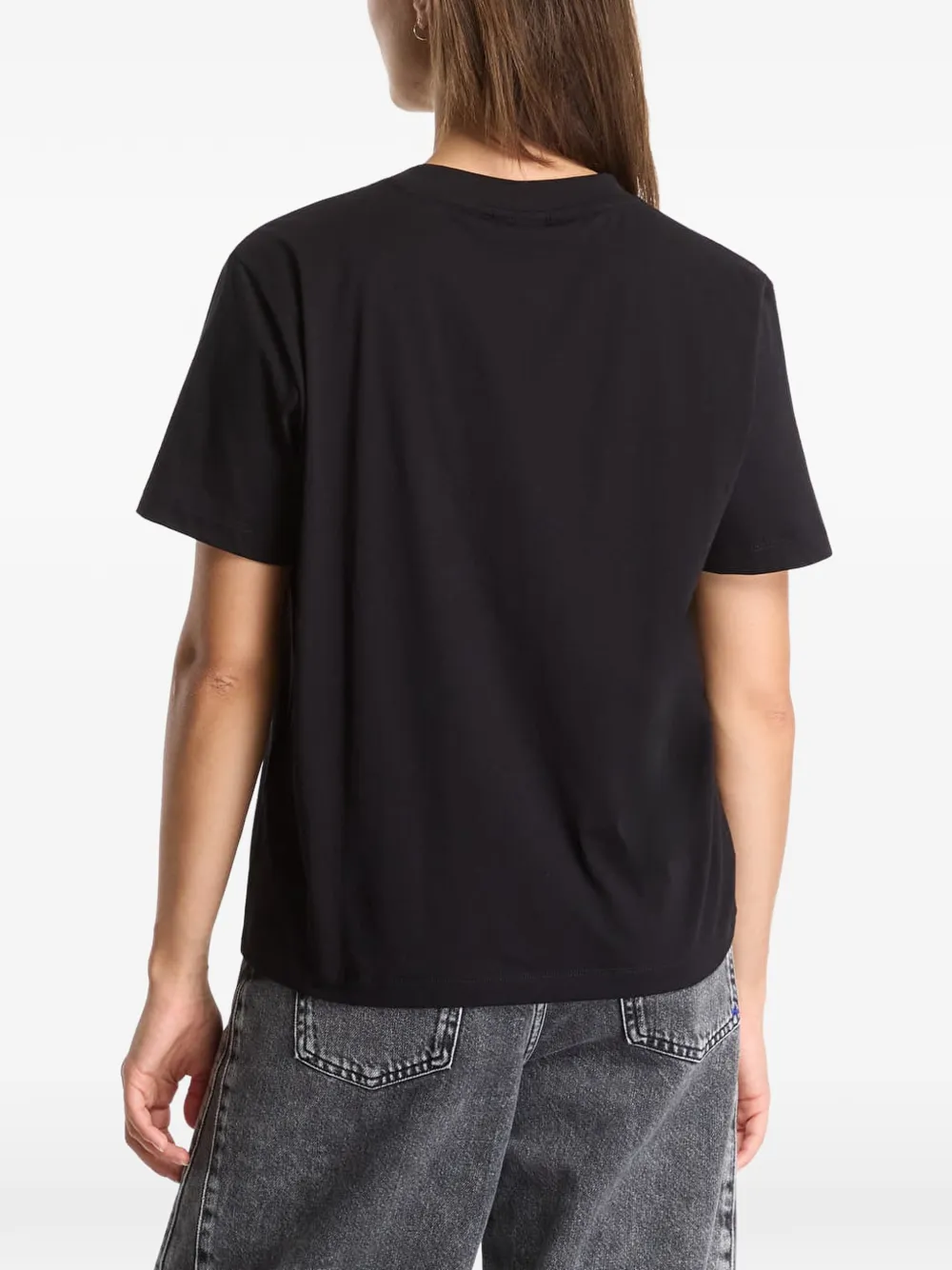 Karl Lagerfeld Jeans T-shirt met tekst Zwart