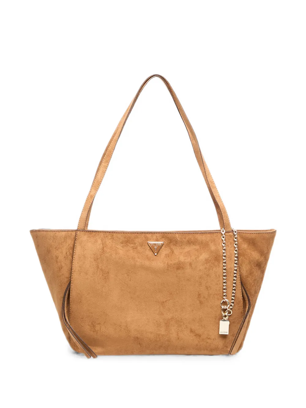 GUESS USA Borsa a spalla con placca logo - Toni neutri