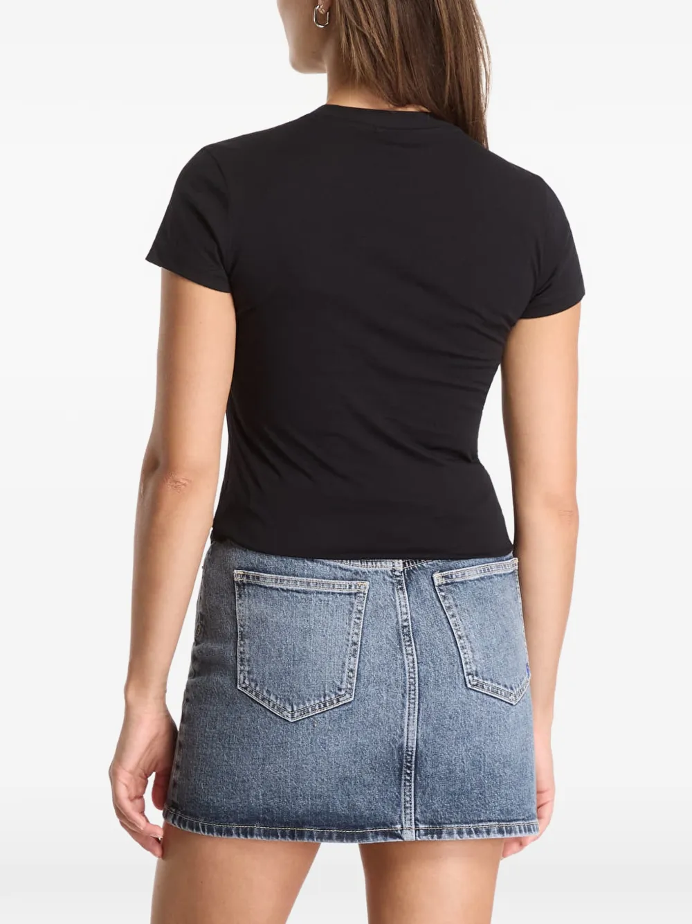 Karl Lagerfeld Jeans T-shirt met logoprint Zwart