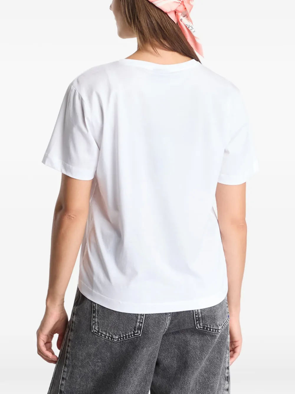 Karl Lagerfeld Jeans T-shirt met logoprint Wit