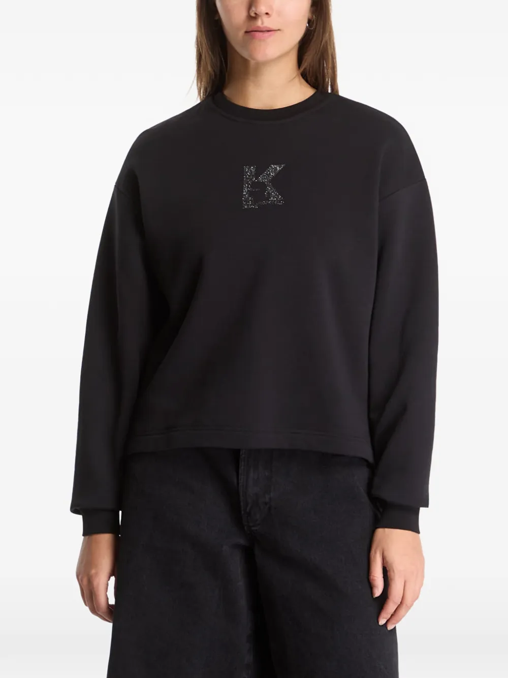 Karl Lagerfeld Jeans logo-print sweatshirt - Schwarz