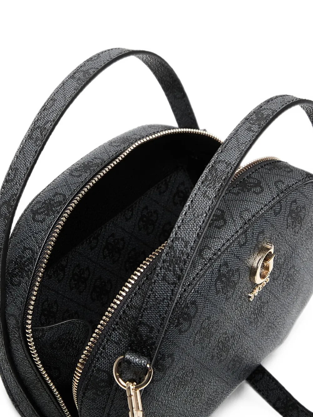GUESS USA Coleen monogram-print logo-plaque tote bag Grijs