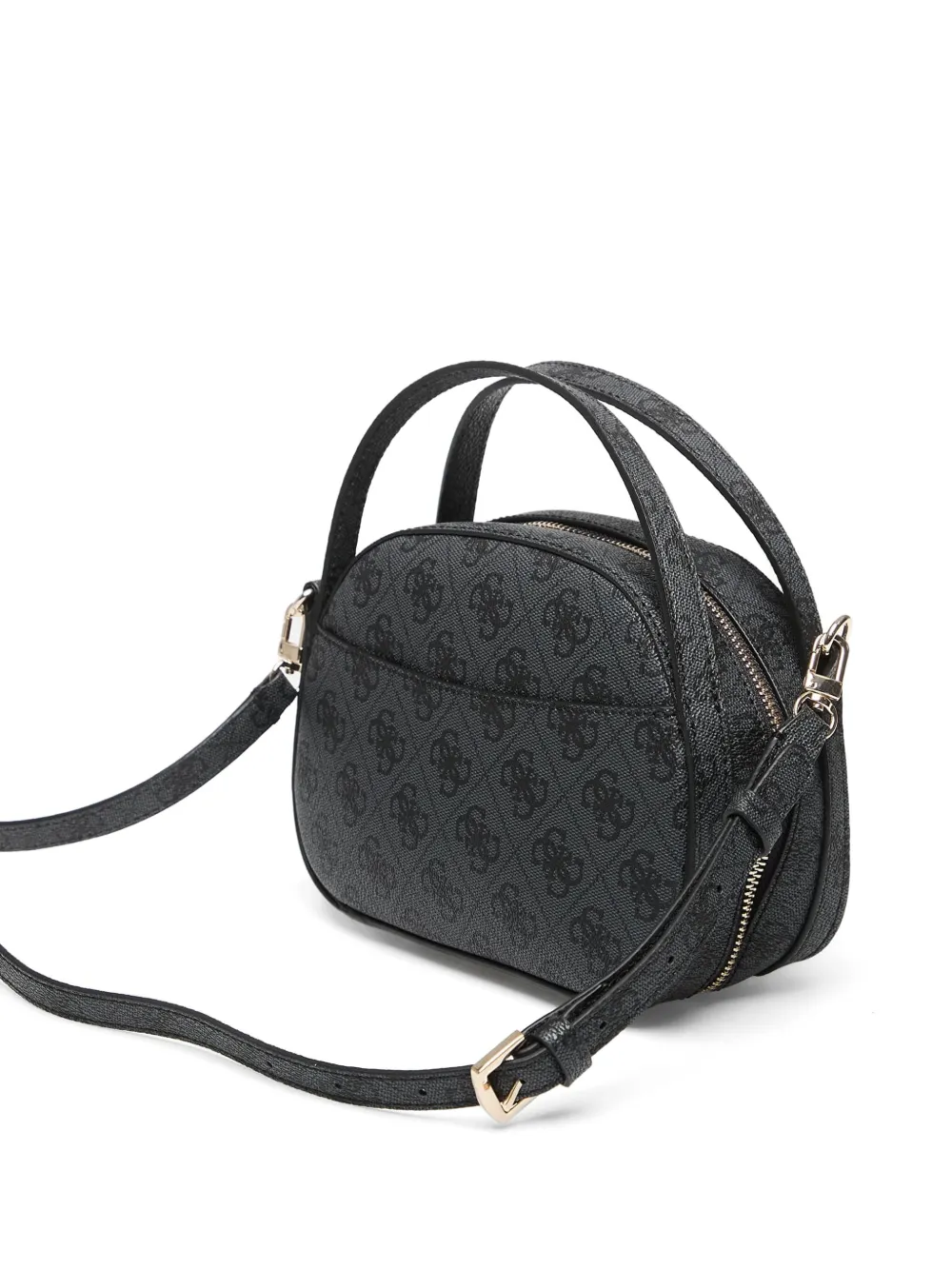 GUESS USA Coleen monogram-print logo-plaque tote bag Grijs