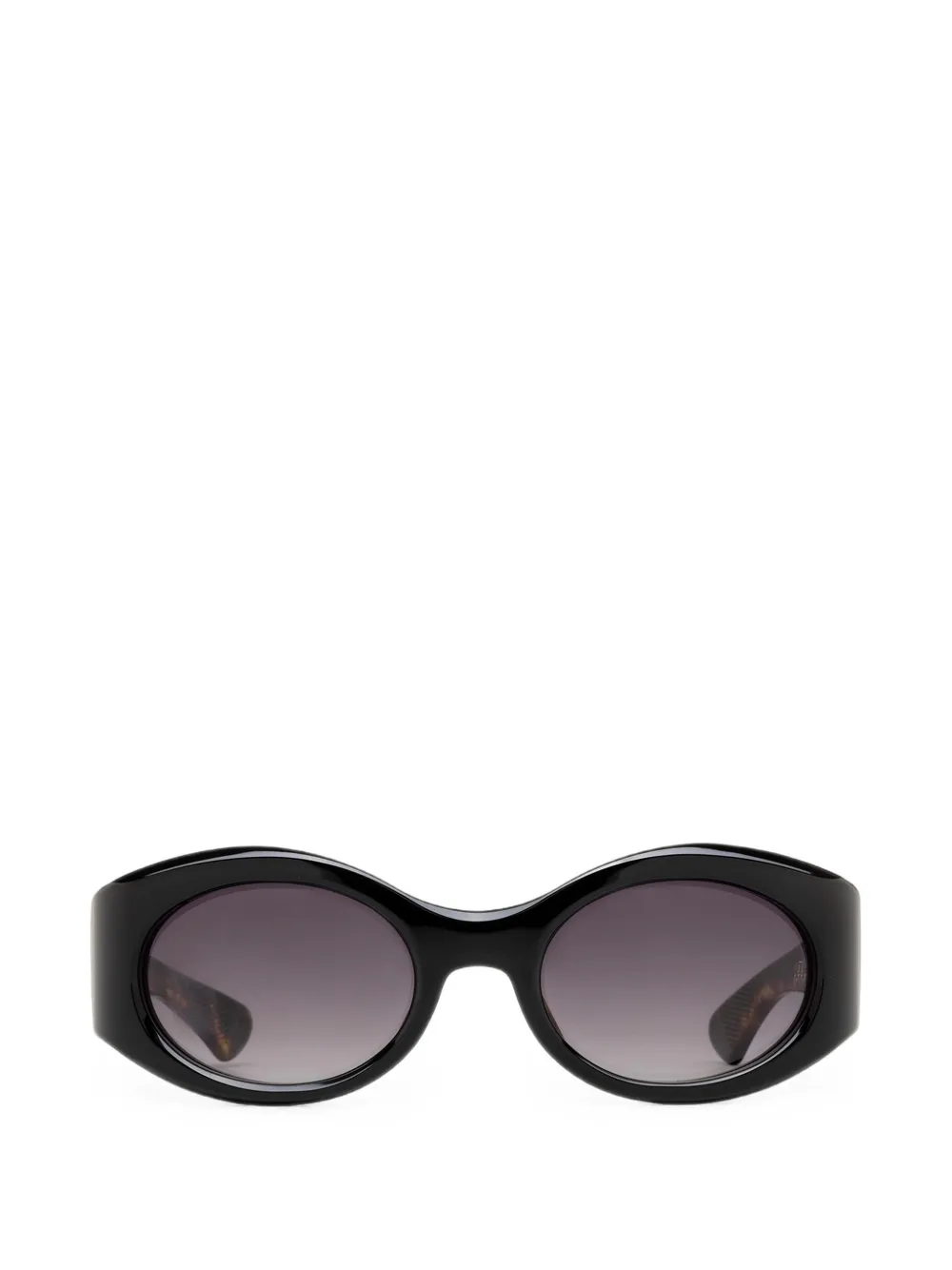 Jacques Marie Mage Gia Sonnenbrille mit rundem Gestell - Schwarz