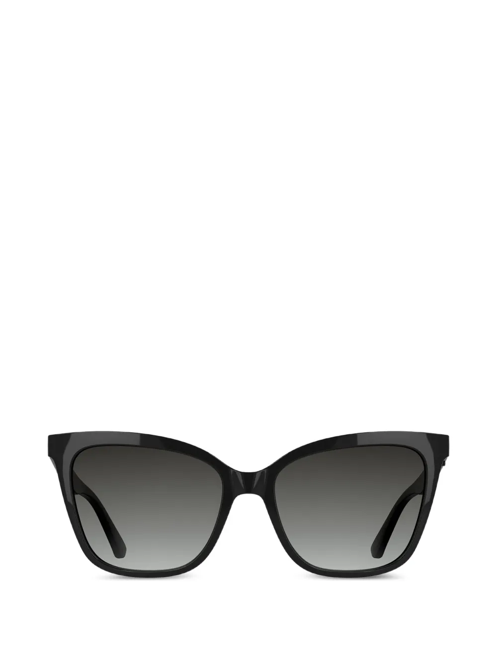 Karl Lagerfeld Occhiali da sole cat-eye con placca logo - Nero