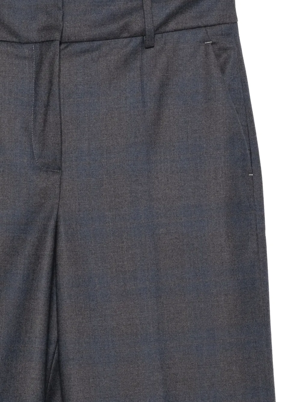 Incotex Arlys broek met persvouwen en omgeslagen pijpen Grijs
