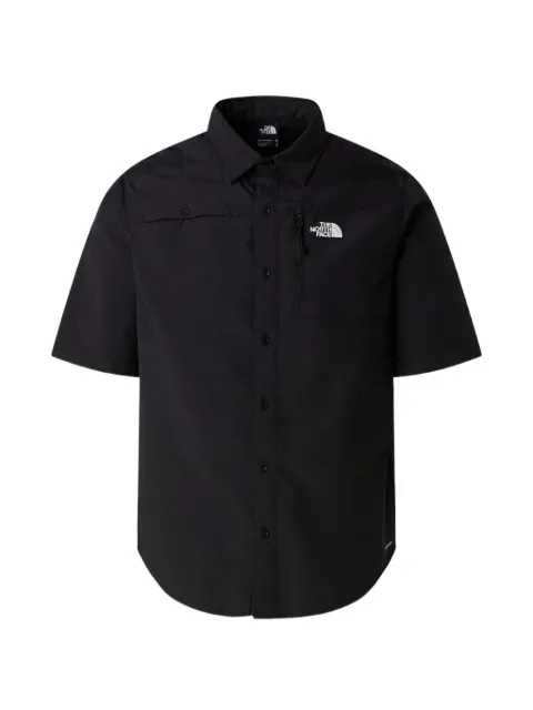 The North Face logo-print zip-pocket shirt