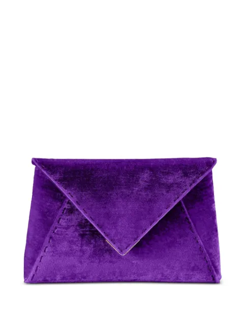 Tyler Ellis Lee crushed-velvet clutch bag