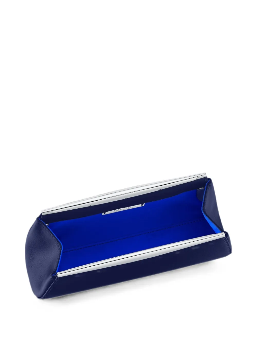 Tyler Ellis Suzannah satijnen clutch Blauw