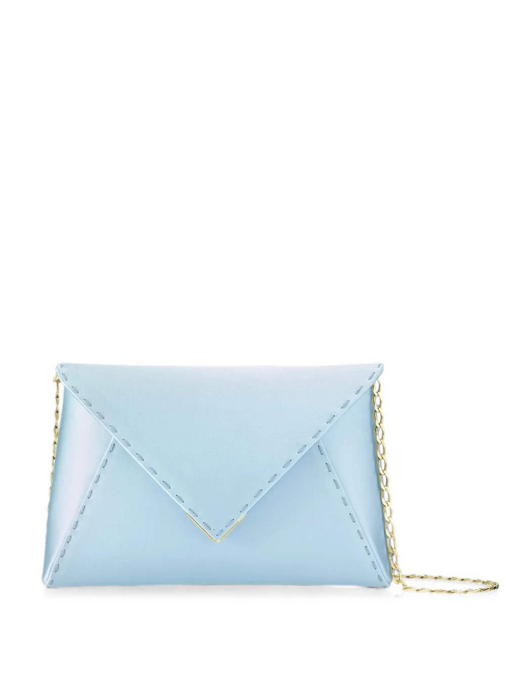 Tyler Ellis Lee Pouchet hand-stitched clutch bag - Blau