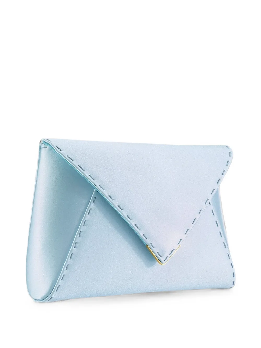 Tyler Ellis Lee Pouchet handgestikte clutch Blauw