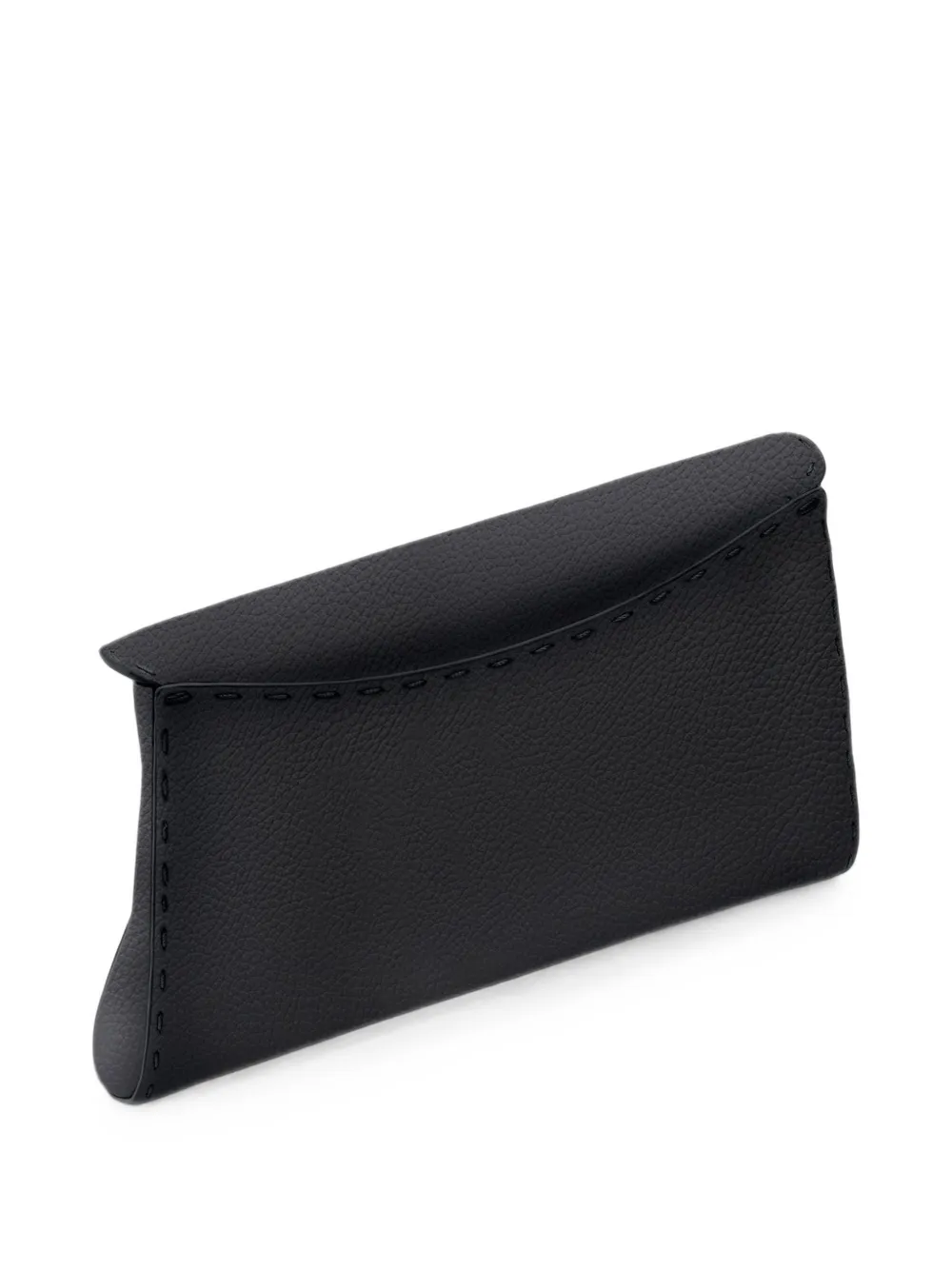 Tyler Ellis Lee Pouchet clutch van bewerkt leer Zwart