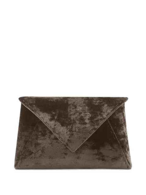 Tyler Ellis medium Lee Pouchet crushed velvet clutch bag