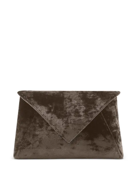 Tyler Ellis medium Lee Pouchet crushed velvet clutch bag