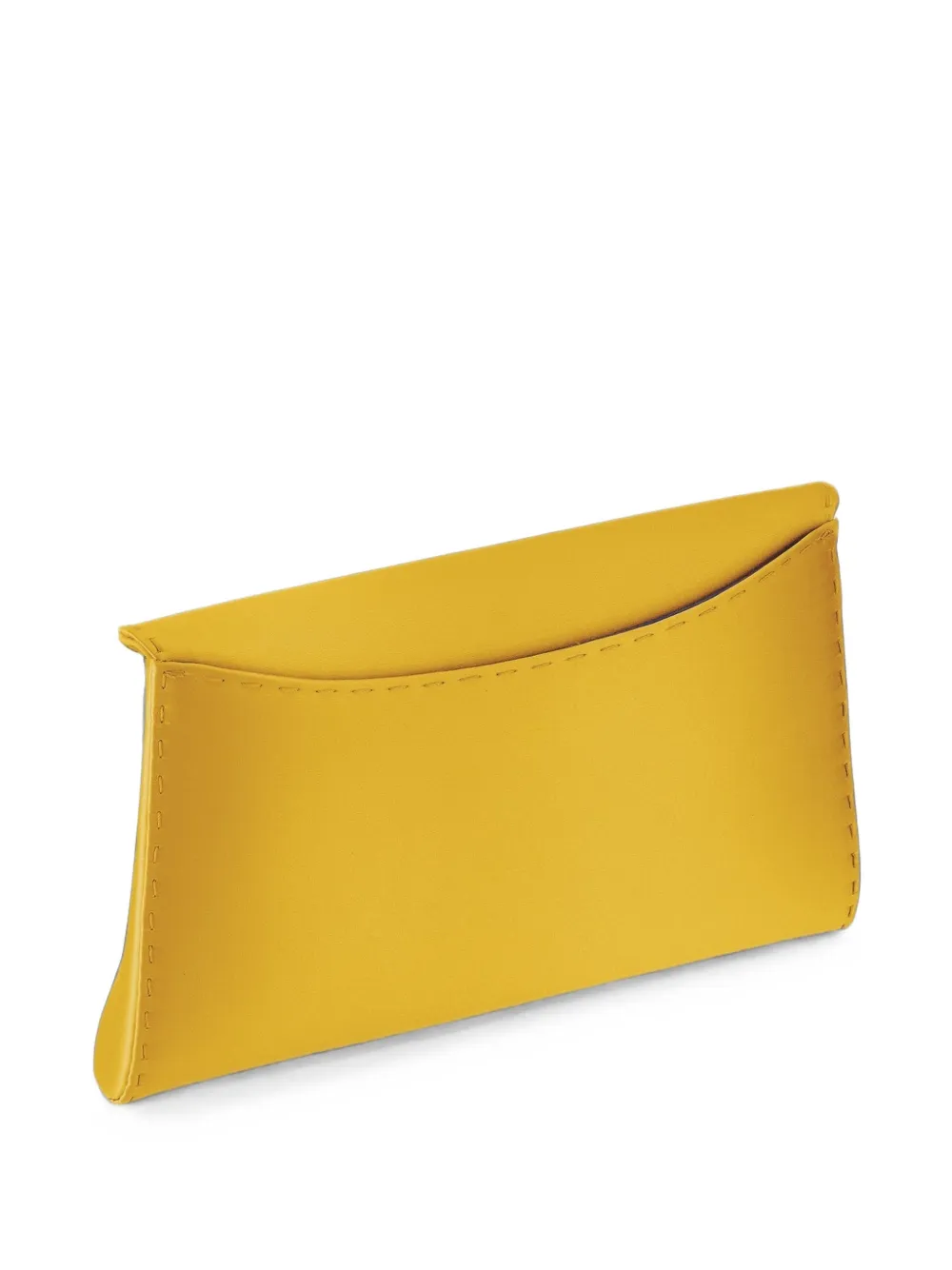 Tyler Ellis Lee Pouchet handgestikte clutch Geel