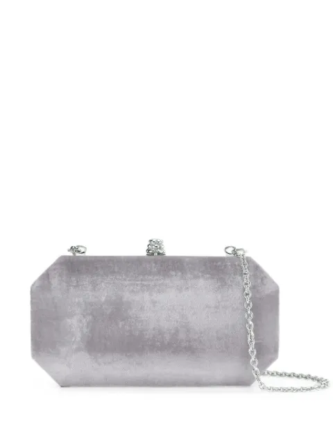 Tyler Ellis small Perry crushed-velvet clutch bag