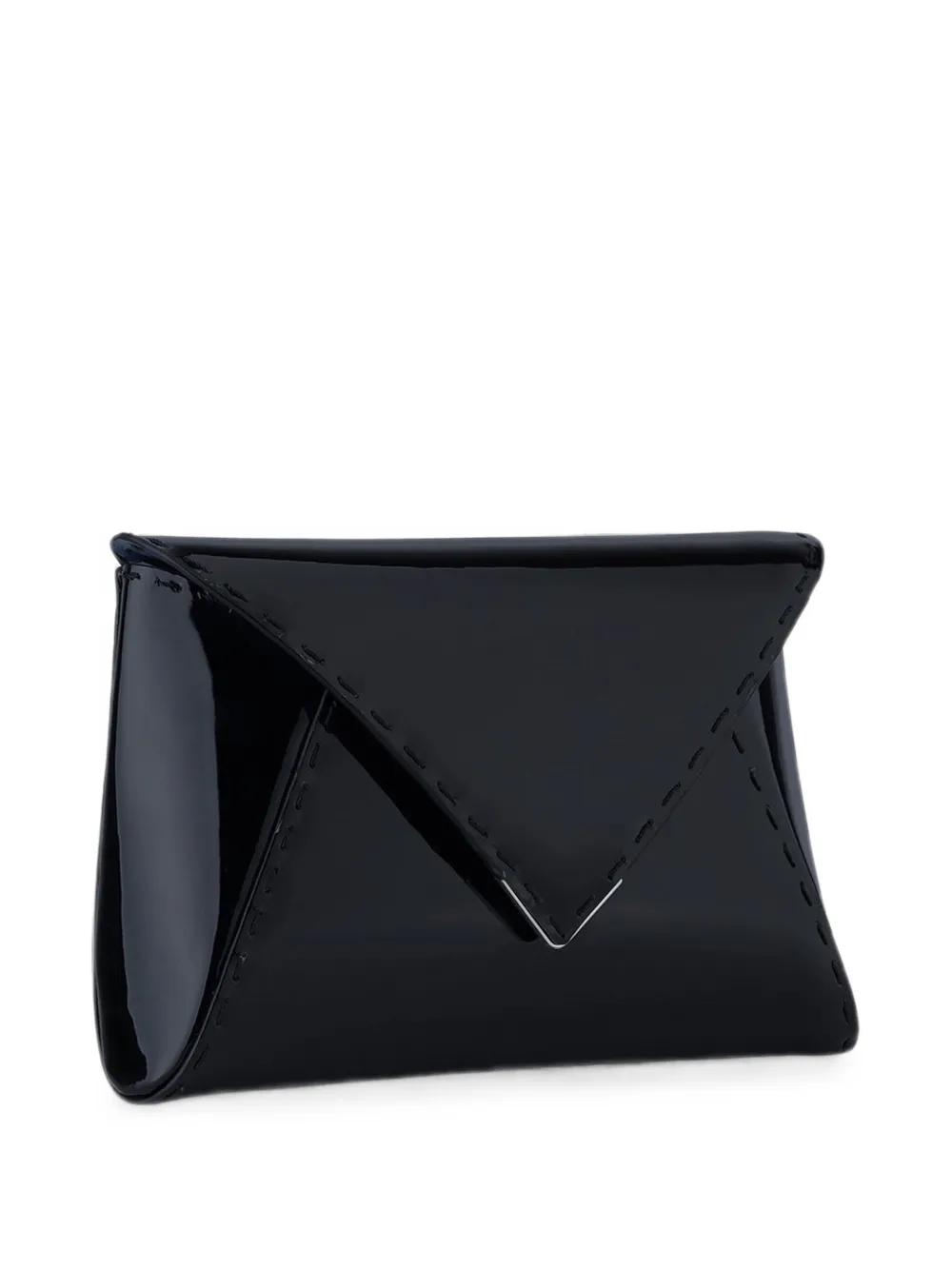 Tyler Ellis Lee Pouchet lakleren clutch Zwart