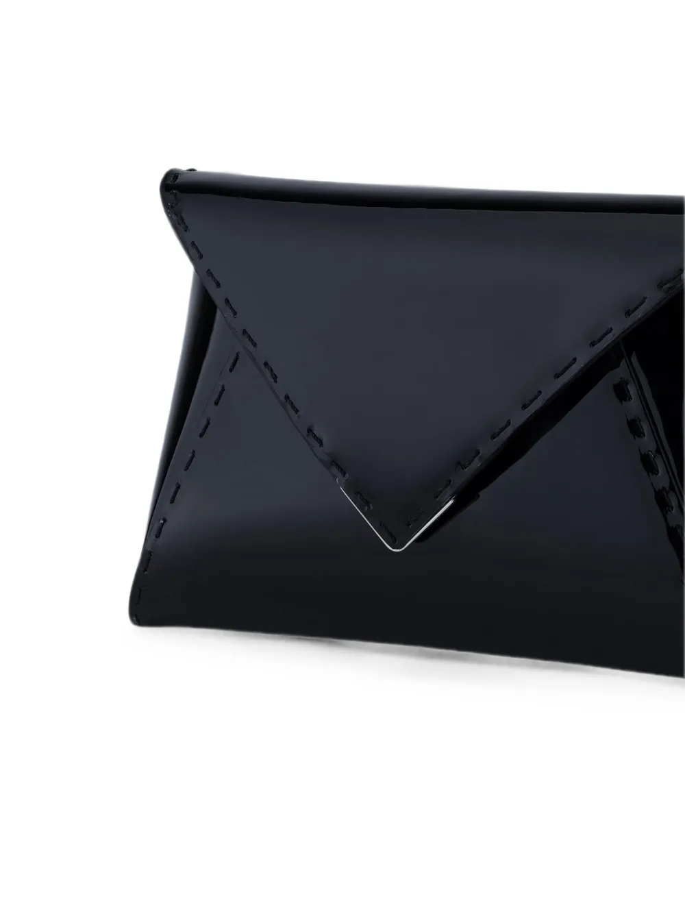 Tyler Ellis Lee Pouchet lakleren clutch Zwart