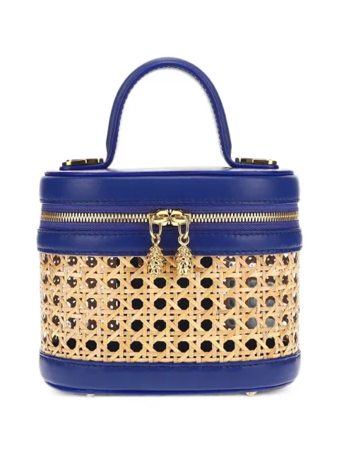 Tyler Ellis small Victoria wicker leather tote bag