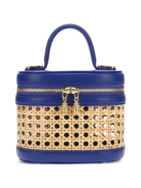 Tyler Ellis small Victoria wicker leather tote bag