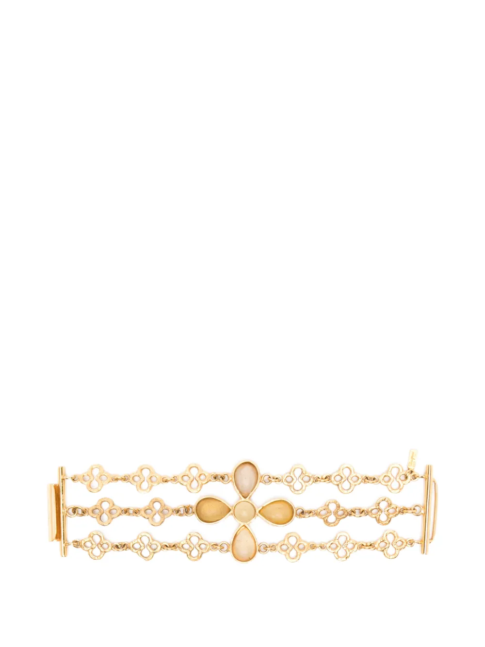 Ferragamo Pre-Owned bracelet à motif floral (années 1980)