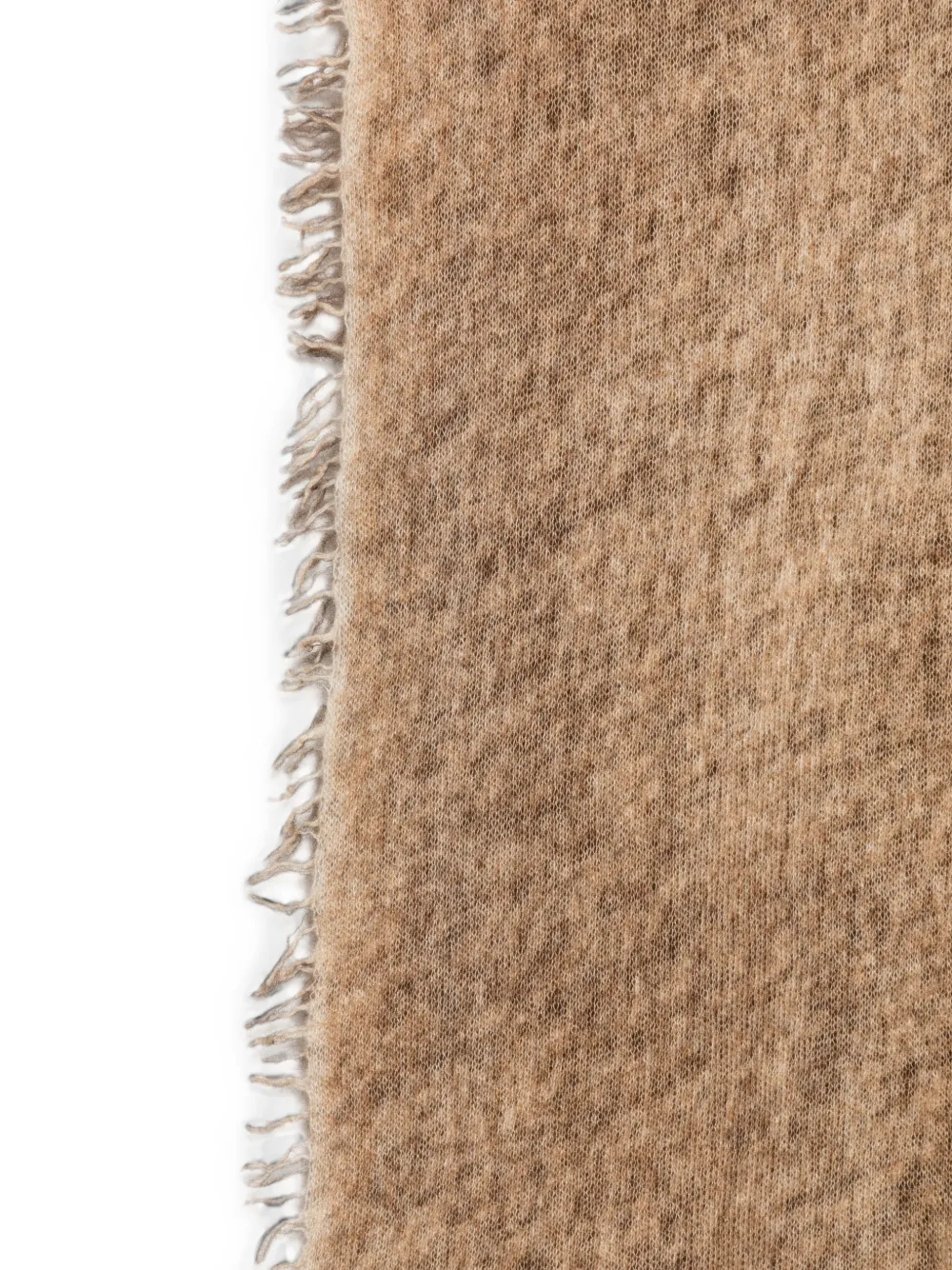 Avant Toi frayed cashmere scarf Beige