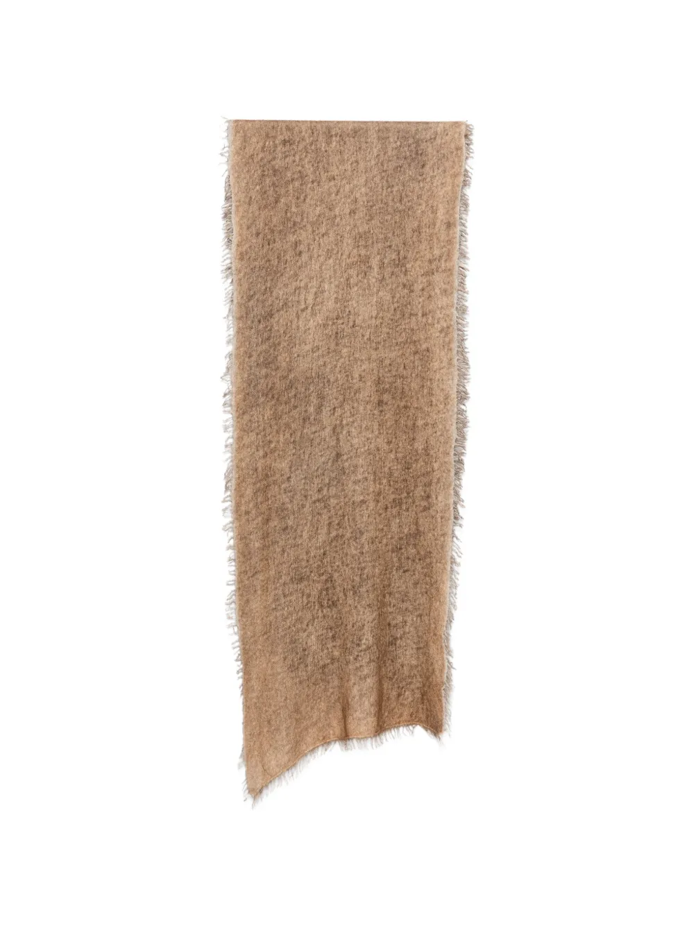 Avant Toi frayed cashmere scarf Beige