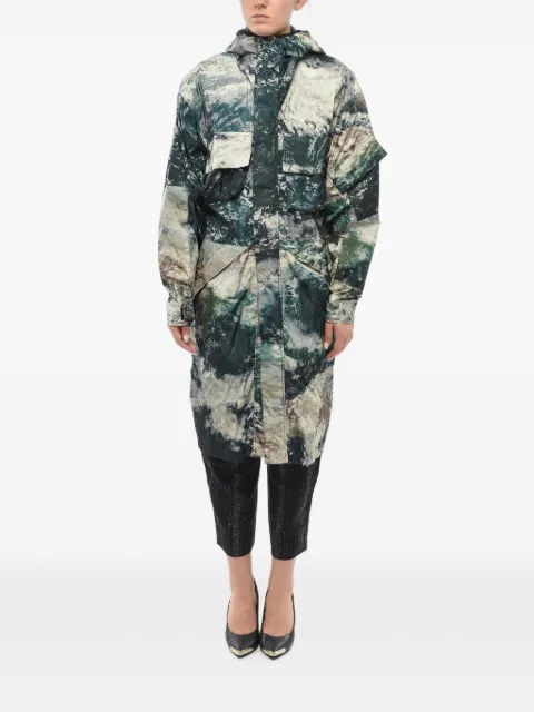 Stella McCartney Murry printed hooded raincoat