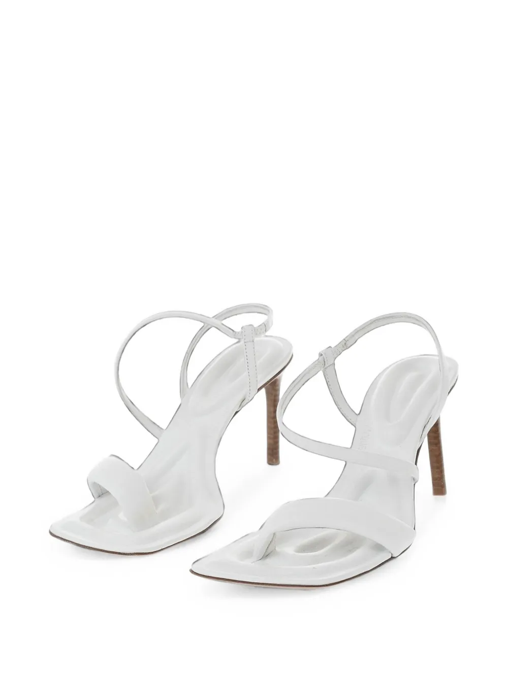 Jacquemus Limone square-toe sandals Wit