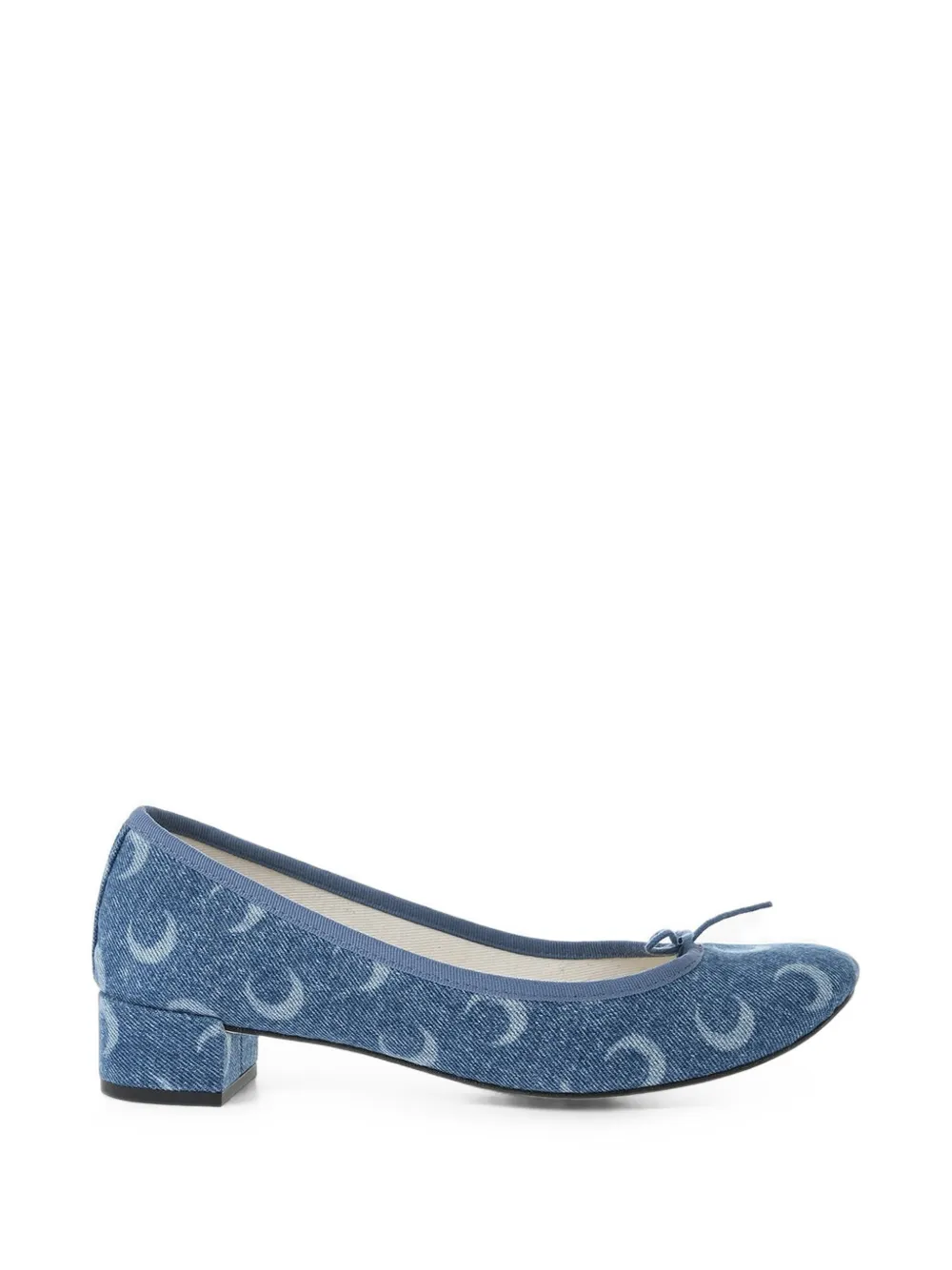 Marine Serre All-Over Moon Repetto ballet flats Blauw