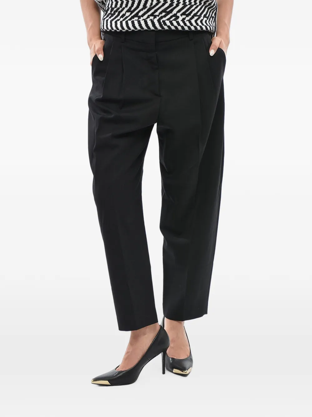 Stella McCartney double-pleat wool trousers