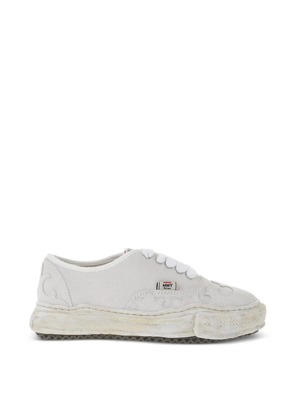 Maison MIHARA YASUHIRO suede low-top sneakers Wit