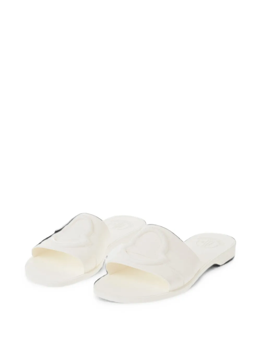 Moncler logo-embossed sandals Wit