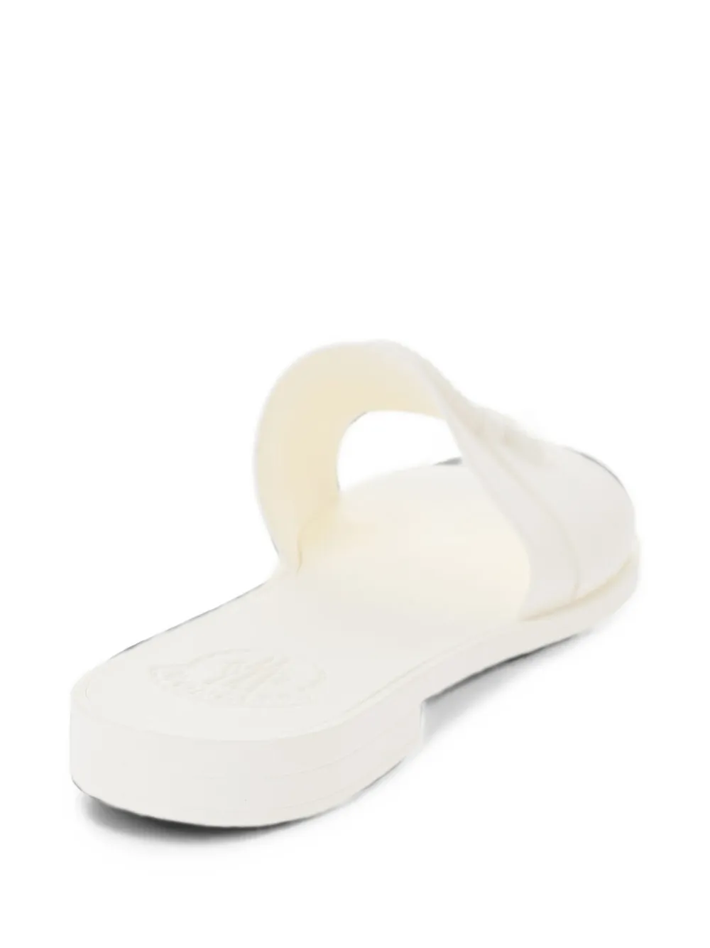 Moncler logo-embossed sandals Wit